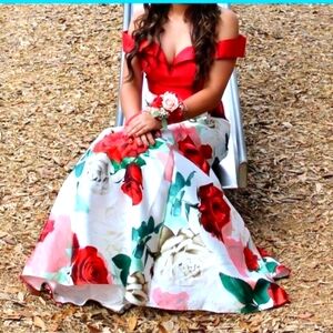 2 Piece Prom/Mardi Gras Dress